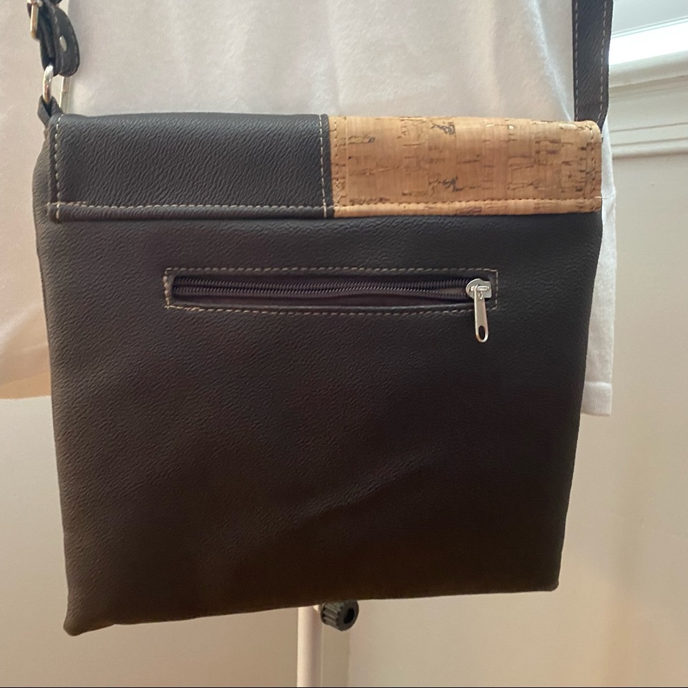 Brown Cork Patchwork Crossbody - image 4